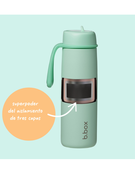 Botella térmica con boquilla plegable y asa 690ml B.Box - Lagoon