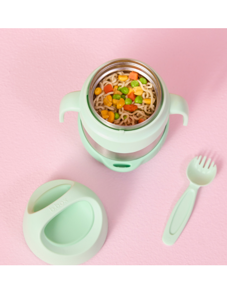Termo con cuchara/tenedor 335ml B.Box - Spearmint