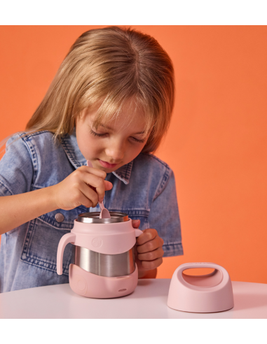 Termo con cuchara/tenedor 335ml B.Box - Blush Crush