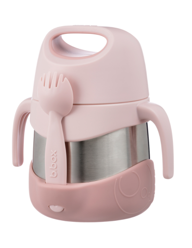 Termo con cuchara/tenedor 335ml B.Box - Blush Crush
