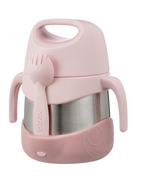 Termo con cuchara/tenedor 335ml B.Box - Blush Crush