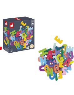 52 letras magnéticas (madera)