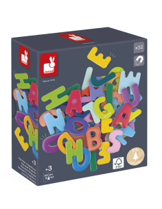 52 letras magnéticas (madera) 2