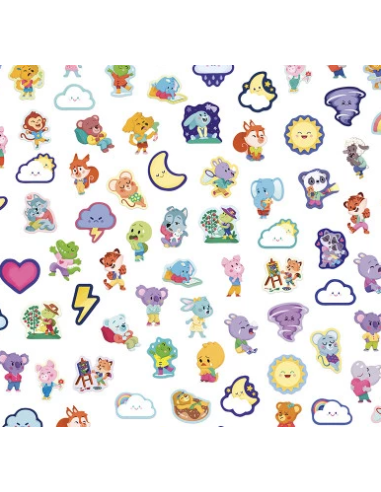 Pegatinas de emociones x100 Janod