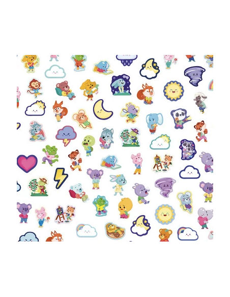 Pegatinas de emociones x100 Janod