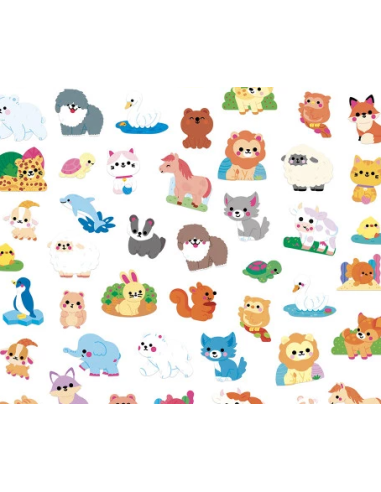 Pegatinas de animales x50 Janod