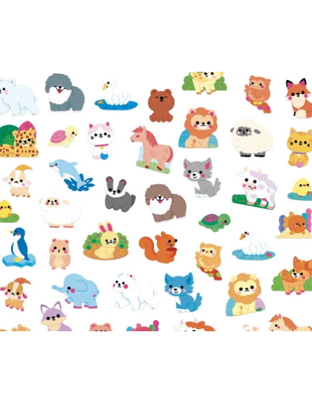 Pegatinas de animales x50 Janod