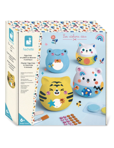 Kit Creativo - 6 Animales de Yeso para Decorar