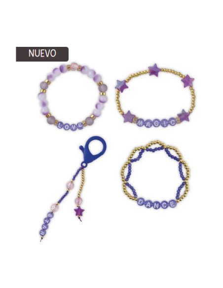 Kit Creativo - 4 Pulseras y Accesorios de Estrella Pop para Crear