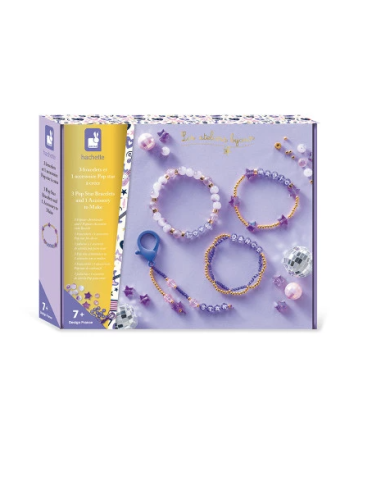 Kit Creativo - 4 Pulseras y Accesorios de Estrella Pop para Crear