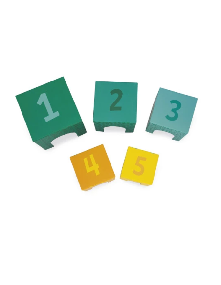 Pirámide de 5 cubos Tropik (madera)