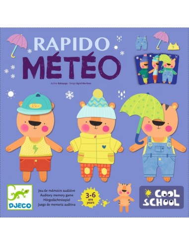 Juego Cool School Rápido Météo DJECO