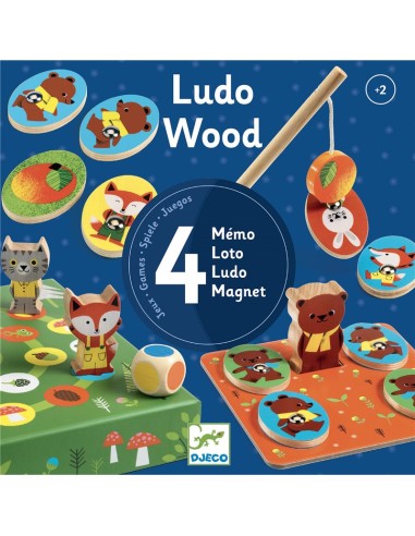 Juego educativo Ludo Wood Djeco