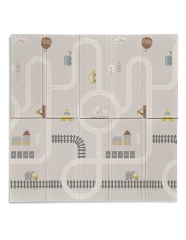 Alfombra de juegos bebé Trendy 120x120 Reversible Animal Grises