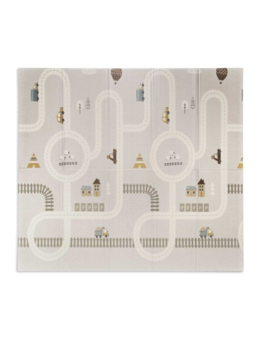 Alfombra de juegos bebé Trendy 200x180 Reversible Animal Grises