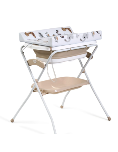 Cambiador con bañera plegable Zoe Beige