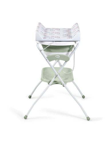 Cambiador con bañera plegable Zoe Verde