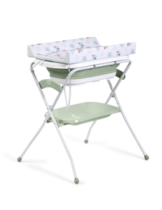Cambiador con bañera plegable Zoe Verde