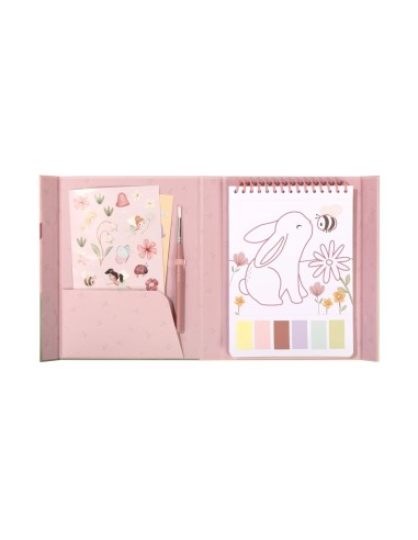 Set de Pintura con Agua Rosa Fairy Garden Little Dutch
