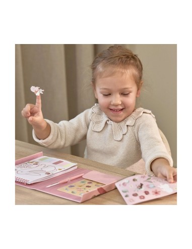 Set de Pintura con Agua Rosa Fairy Garden Little Dutch