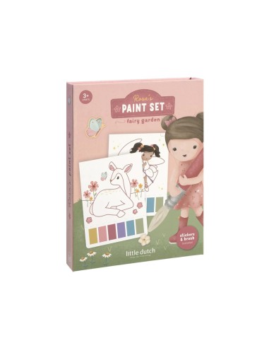 Set de Pintura con Agua Rosa Fairy Garden Little Dutch