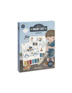 Set de Pintura con Agua Jim Vehículos Little Dutch