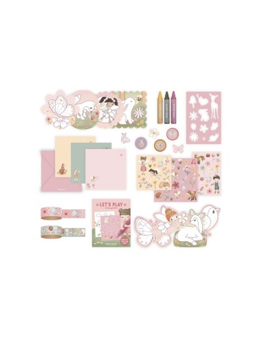 Maleta de Creatividad Rosa Fairy Garden Little Dutch