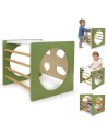Cubo Escalada Montessori Verde/Madera