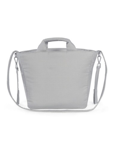 Bolso Canastilla Little Bloom Vichy Gris