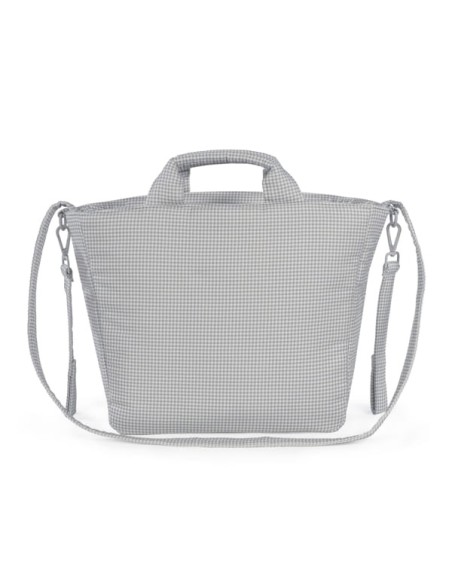 Bolso Canastilla Little Bloom Vichy Gris