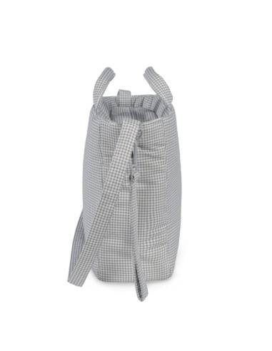 Bolso Canastilla Little Bloom Vichy Gris