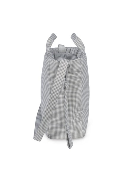 Bolso Canastilla Little Bloom Vichy Gris