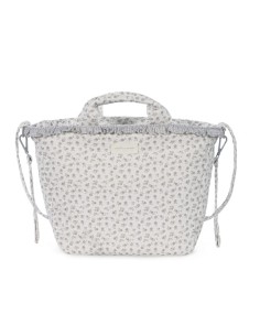Bolso Canastilla Little Bloom Flor Gris