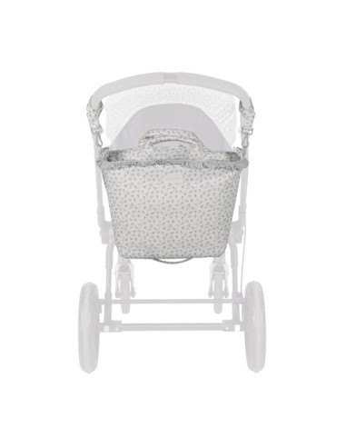 Bolso Canastilla Little Bloom Flor Gris