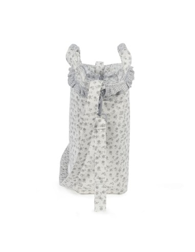 Bolso Canastilla Little Bloom Flor Gris