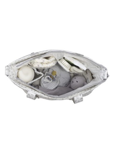 Bolso Crossbody piel Little Bloom Flor Gris