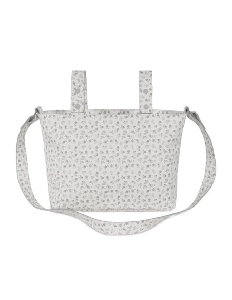 Bolso Crossbody piel Little Bloom Flor Gris