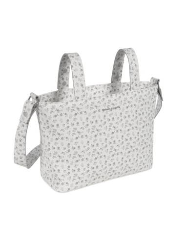 Bolso Crossbody piel Little Bloom Flor Gris