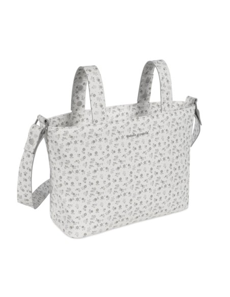 Bolso Crossbody piel Little Bloom Flor Gris