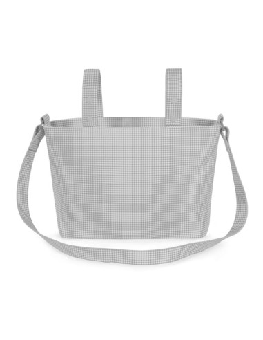 Bolso Crossbody piel Little Bloom Vichy Gris
