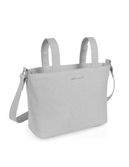Bolso Crossbody piel Little Bloom Vichy Gris
