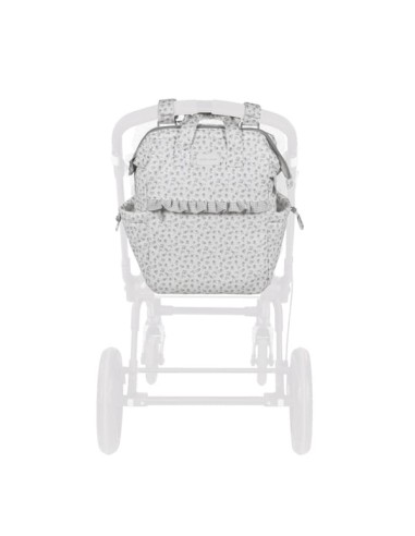 Mochila Little Bloom Flor Gris