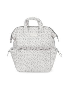 Mochila Little Bloom Flor Gris