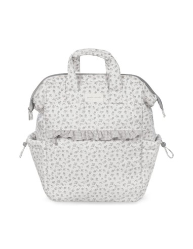 Mochila Little Bloom Flor Gris