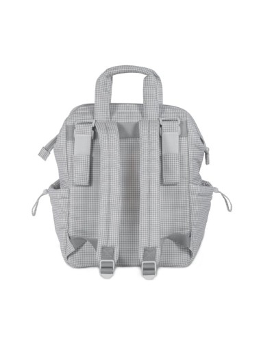 Mochila Little Bloom Vichy Gris