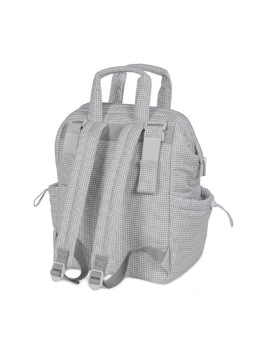 Mochila Little Bloom Vichy Gris