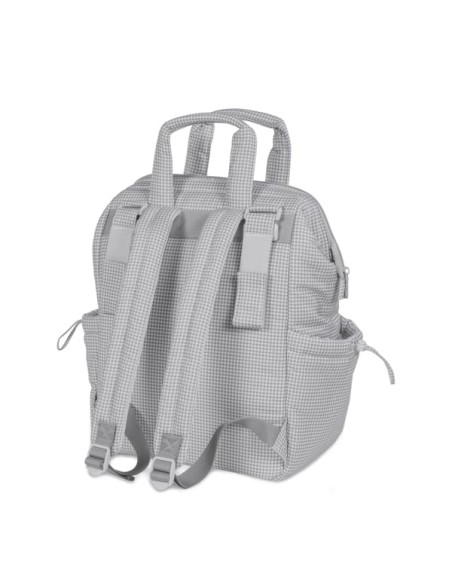 Mochila Little Bloom Vichy Gris