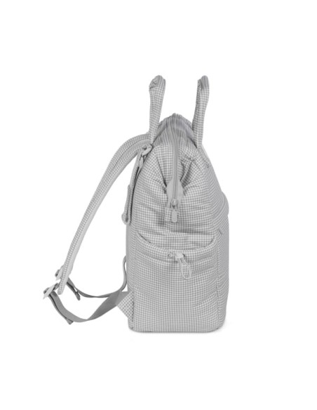 Mochila Little Bloom Vichy Gris
