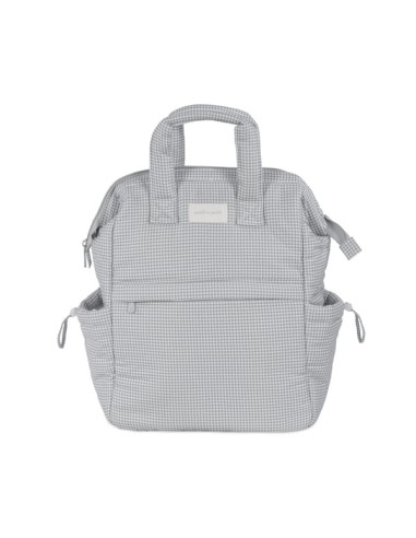 Mochila Little Bloom Vichy Gris
