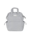 Mochila Little Bloom Vichy Gris
